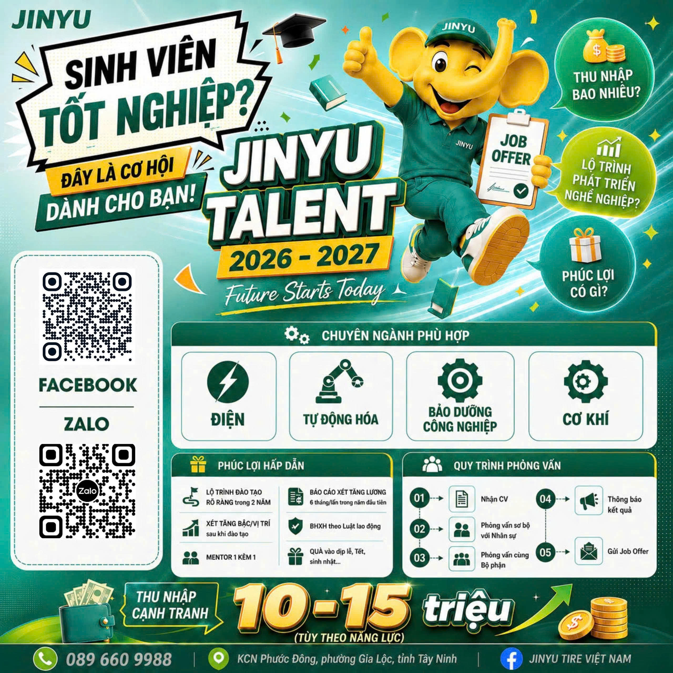 CÔNG TY TNHH JINYU TIRE Tuyển dụng